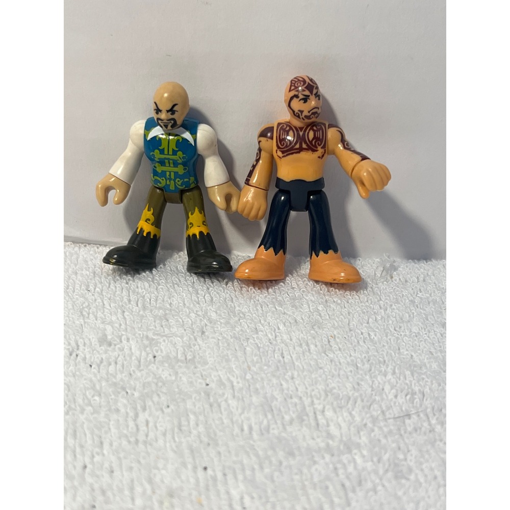 Fisher-Price Imaginext Pirate Figures Tattooed Man and Ornate Vest Man Set of 2